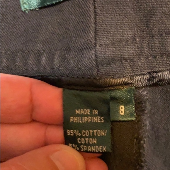 Lauren Ralph Lauren Black Straight Leg Pants - Picture 8 of 9